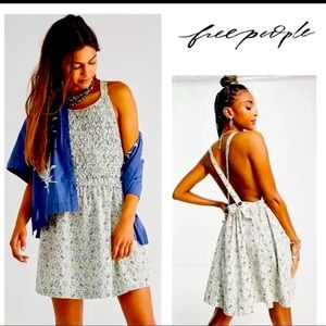 Free People Petunia Mini Dress in Tea Combo